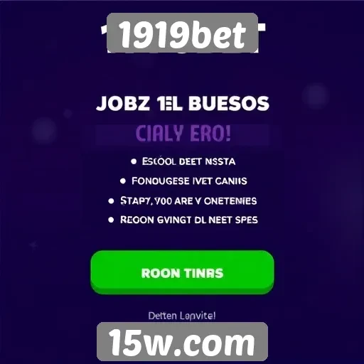 Ofertas de bônus e promoções disponíveis na 1919bet